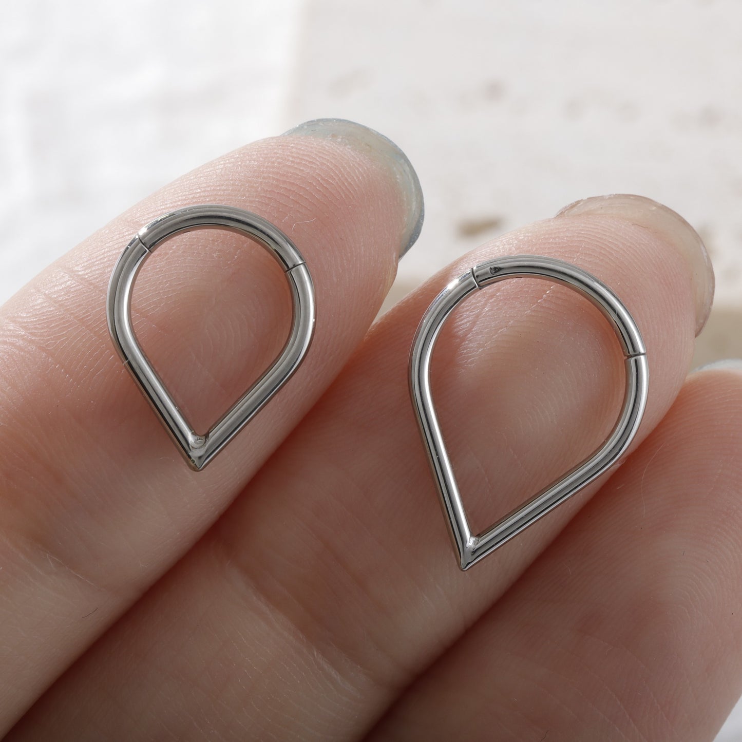Titanium V Shaped Septum Ring
