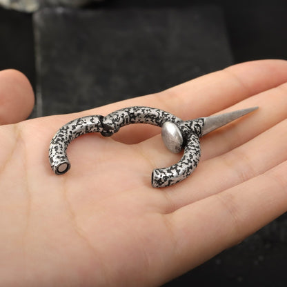 316L Nail Ear Weights / High Quality Steel Ear Hanger/ 6 Gauge Ear Weight Silvery/ Ear Stretched Jewelry/ Weighted Hoops Silvery 4mm