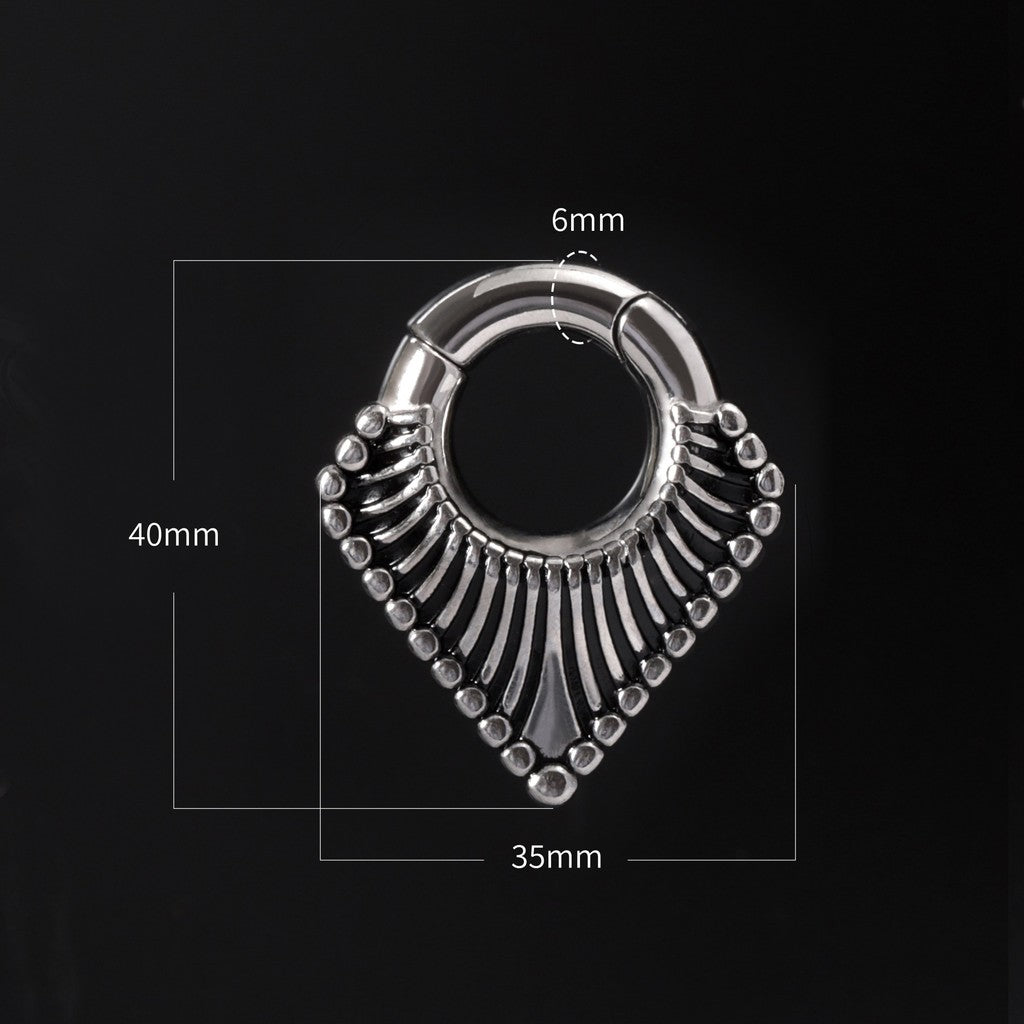 Ear Weights V-shaped Hanger with Easy Clasp/ Silvery Ear Hnagers/ Stretcher Earrings/ 2 Gauges Earring/ Earlobe Stretching/Circle Weights