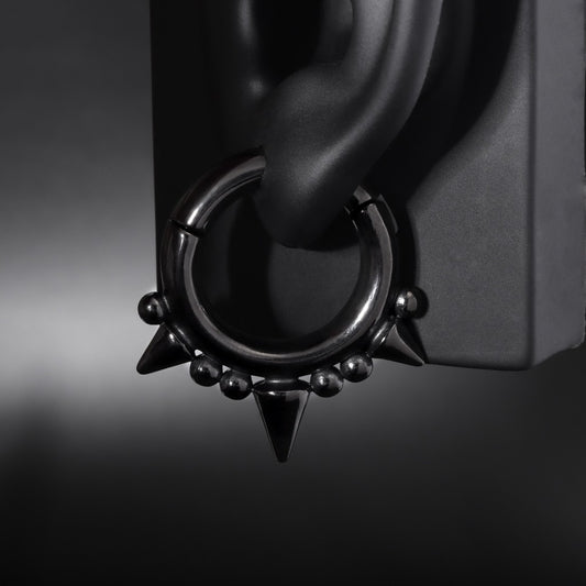 Black Spiked Ear Weights