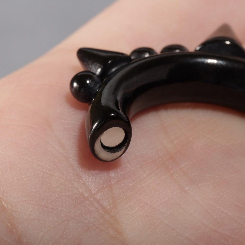 Black Spiked Ear Weights