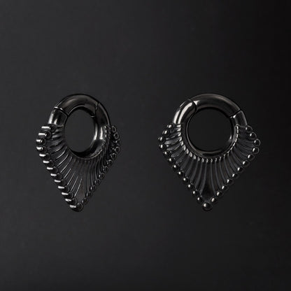 Ear Weights V-shape Hanger with Easy Clasp/ 6mm Ear Weights/ Gauges Earrings/ Hanger Weights/ Ear Weights Hoop/ 2 Gauges Ear Stretchers