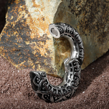 Filigree Pattern Ear Weights/ 6mm Ear Lobe Hanger/ 2G Ear Weight Gauges For Stretched Ears/ Vintage Plug Earring/ Heavy ear Gauges jewelry