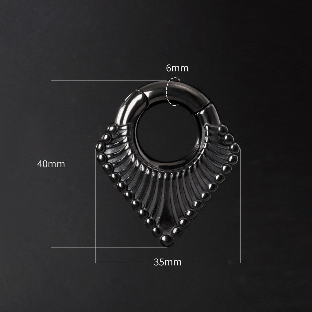 Ear Weights V-shape Hanger with Easy Clasp/ 6mm Ear Weights/ Gauges Earrings/ Hanger Weights/ Ear Weights Hoop/ 2 Gauges Ear Stretchers