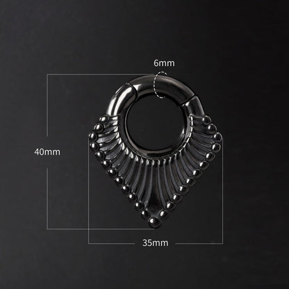 Ear Weights V-shape Hanger with Easy Clasp/ 6mm Ear Weights/ Gauges Earrings/ Hanger Weights/ Ear Weights Hoop/ 2 Gauges Ear Stretchers