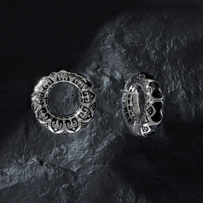 Filigree Pattern Ear Weights/ 6mm Ear Lobe Hanger/ 2G Ear Weight Gauges For Stretched Ears/ Vintage Plug Earring/ Heavy ear Gauges jewelry