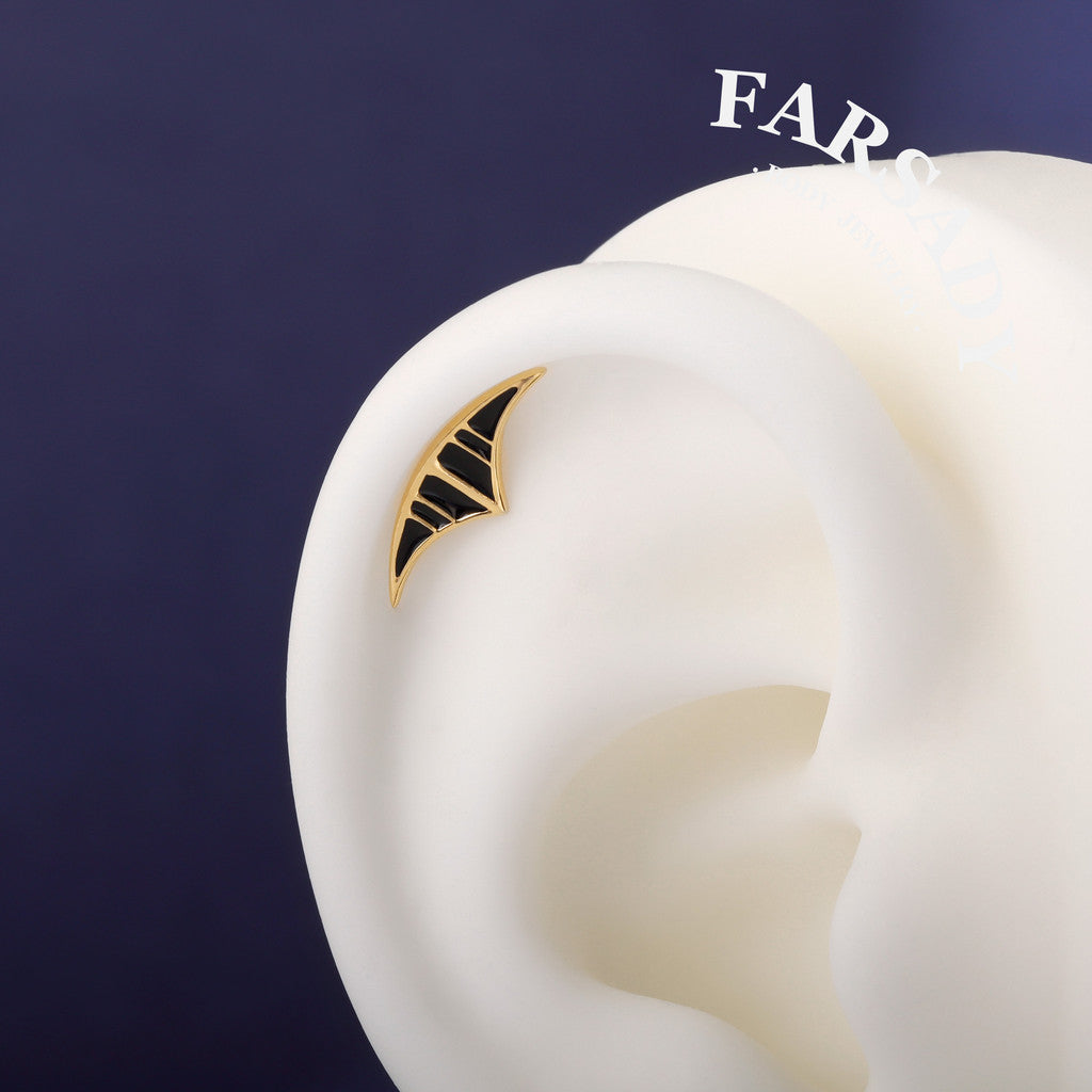 Lunar EclipseThreadless Labret Stud