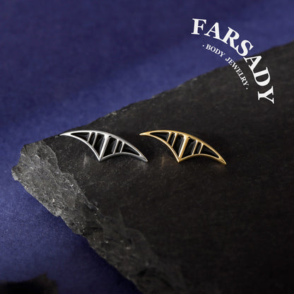 Lunar EclipseThreadless Labret Stud