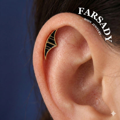 Lunar EclipseThreadless Labret Stud